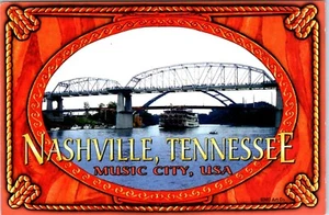 Cartolina River Boats the Cumberland River Music City U.S.A. Nashville Tennessee - Foto 1 di 2