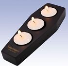 Wooden Coffin Shelf Shaped Tea Lights Candle Holder, Candle Holder for Centerpie