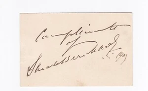 Sarah Bernhardt Autograph Cut (1901) - Picture 1 of 2