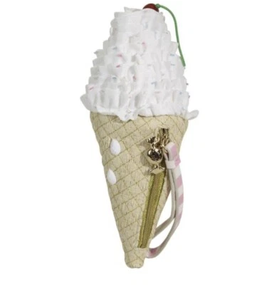 $98 Betsey Johnson Kitsch Kiss Me Till Ice Cream Muñequera VOLANTES BPU 98 Foto 1 de 4