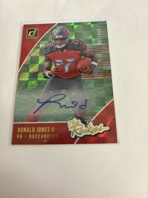 2018 Panini Donruss - The Rookies Autographs #R-9 Ronald Jones II /499 (AU, RC) - Image 1 of 2