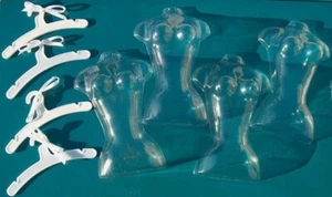 Set Franklin Mint doll bust forms WITH hangers fit 15-16in doll clothes display - Picture 1 of 3