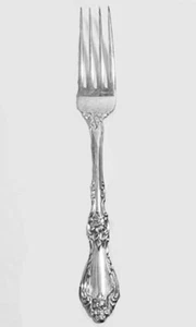 ROYAL ROSE by Wallace Sterling Silver Dinner Fork Vintage Made in USA - Picture 1 of 3