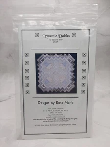 Vintage Designs By Rose Marie Dynamic Daisies Hardanger Doily Pattern 10 Inch - Picture 1 of 5