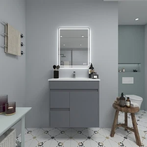 Espejo de baño LED, espejo iluminado montado en la pared sin marco antiniebla 24"" x 30"" - Imagen 1 de 10