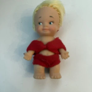 VTG Uneeda Tiny Tots Swim Tot 1965 3.5” Marked 7M w/Hat - Picture 1 of 10