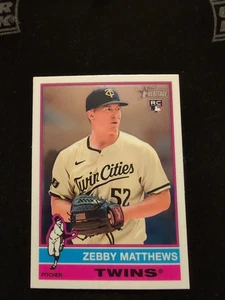 2025 Topps Heritage Baseball Chrome Zebby Matthews RC! Pwe No Tr - Bild 1 von 2