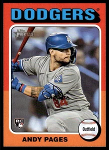 2024 Topps Heritage High Number Andy Pages #696 RC Los Angeles Dodgers - Imagen 1 de 2