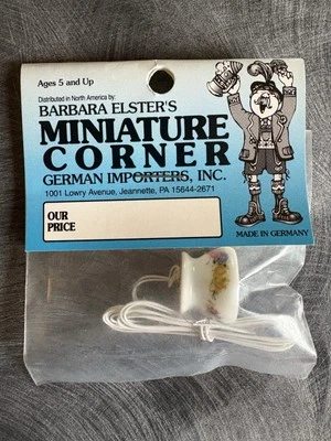 Lámpara Floral Colgante Esquina Miniatura Barbara Elster’s 1:12 12v Con Cable NOS Alemania Foto 1 de 3