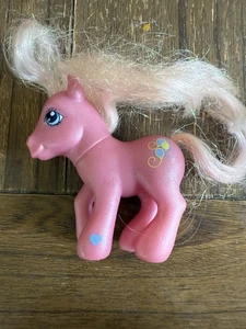Vintage 2002 My Little Pony Pinkie Pie Lametta Hair G3 Pony Figur  - Bild 1 von 8