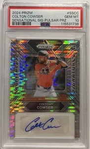 COLTON COWSER Rookie Sensational Pulsar REFRACTOR AUTO /199 RC PSA 10 *2 Pop* - Picture 1 of 2