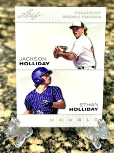 ETHAN & JACKSON HOLLIDAY 2023 LEAF Exclusive ROOKIE EDITION #ERE-03 Mint RC - Picture 1 of 2