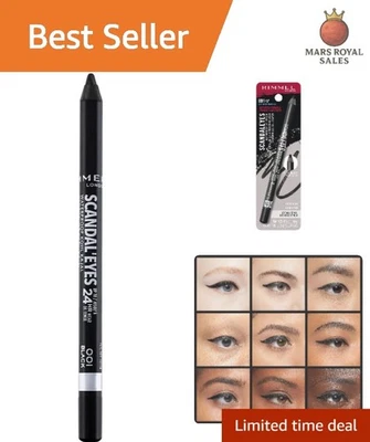 Ultra-Smooth Waterproof Gel Eyeliner Pencil 001 - Perfect for Sensitive Eyes - Изображение 1 из 4
