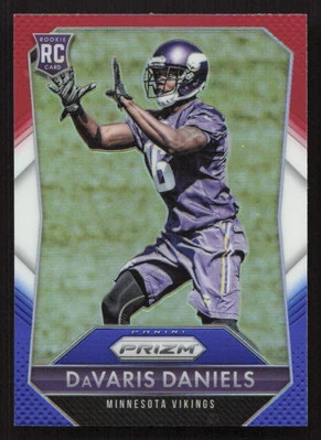 2015 Panini Prizm DaVaris Daniels Red White and Blue Prizm RC Rookie #222 Card - Image 1 of 2