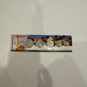 LOT de pièces de monnaie Aruba * 2008-2016 ** 1 FLORIN 25¢ 50¢ pièces de BILDER Aruba LOT VRAC - Photo 1/12