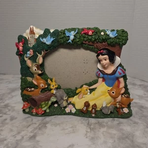 Vintage Disney Snow White 3D Picture Frame Photo And Forest Animals Friends - Picture 1 of 24