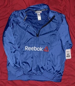 New Reebok Youth 1/4 Zip Jacket Windbreaker Waterproof Outdoor School Large/XL - Picture 1 of 7