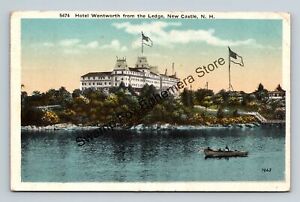 Postkarte Hotel Wentworth from The Ledge New Castle New Hampshire c1919