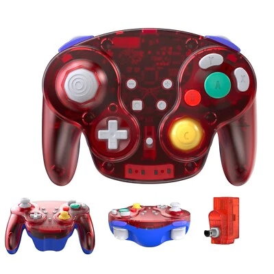 Gamecube Controller Wireless With Adapter for Classic Wii GC NGC Build IN Rumble - Image 1 of 4