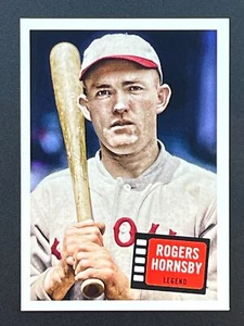 ROGERS HORNSBY 2023 Topps Archive 1957 Hit Stars #57HS-2 St Louis Cardinals HOF - Picture 1 of 2
