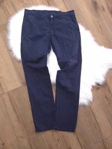 Massimo Dutti Herren Casual Fit Hose Navy Blau Gr. 46 EUR / 36 US - 100% Baumwolle - Bild 1 von 10