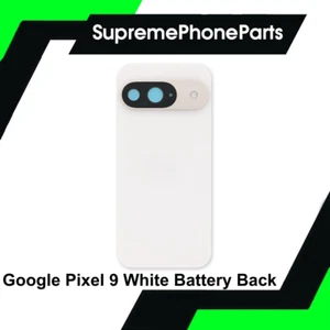 For Google Pixel 9 Replacement Battery Back Cover With Camera Lens ( White ) -UK - Picture 1 of 1