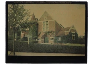 Meeting House Bourneville c1913 Autochrome Glass Magic Lantern Slide - Picture 1 of 1