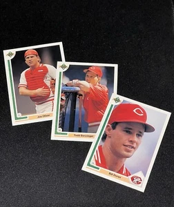 1991 Upper Deck Card Lot #279 Joe Oliver, #280 Todd Benzinger, #398 Bill Doran - Picture 1 of 7