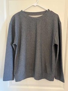 New York Laundry Athleisure Sweatshirt Pullover Gray Womens Size M - Picture 1 of 6