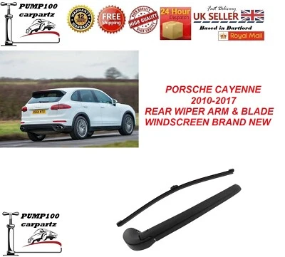 REAR WIPER  FOR PORSCHE CAYENNE MK2 2010-2017 SUV  ARM & BLADE WINDSCREEN NEW - Image 1 of 3
