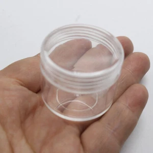 Caja de maquillaje con cuentas de joyería transparente de 3 piezas contenedor pequeño de 15 ml (40X32 mm) - Imagen 1 de 9