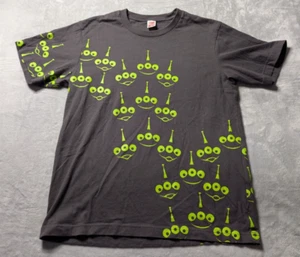Disney Pixar Toy Story Alien All Over Print T-Shirt Black Faces Medium UTGP Comp - Picture 1 of 4