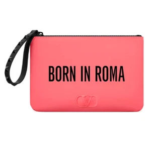 NUEVO Valentino BORN IN ROMA Colección Fragancias Bolsa con Cremallera Tachonada - Imagen 1 de 6