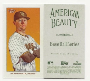 2022 Topps T-206 Wave 4 JAKE CRONENWORTH American Beauty Back PR /10 SSP Padres - Picture 1 of 1