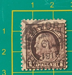 US stamp 1917, Sc A148 #518, 12c violet brown ?, perf. 11, used - Picture 1 of 5