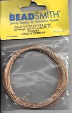Beadsmith 20 Gauge Gold ROUND Wire Made in Germany, 20 Feet (6M)