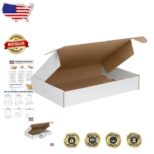 Cajas de envío reciclables - Paquete de 25, 18x12x3" para soluciones de almacenamiento seguro - Imagen 1 de 12