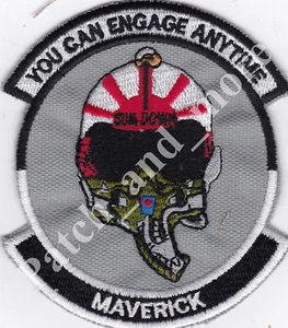[Patch] MAVERICK YOU CAN ENGAGE ANYTIME aeronautica cm 8 x 9 toppa ricamo -1153 - Imagen 1 de 1