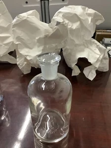 KIMAX Vintage graduated solution Science Laboratory bottle with Stopper 1000ML - Picture 1 of 16