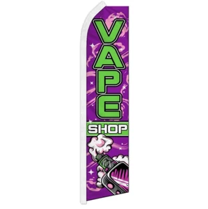 10 x "TIENDA DE VAPEO" publicidad súper bandera swooper banner cartel comercial vapeo p/g - Imagen 1 de 10