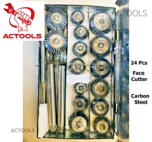 Engine Valve Seat High Carbon Steel Hcs Face Cutter Set 24 Pcs AU ACTOOLS - Picture 1 of 14