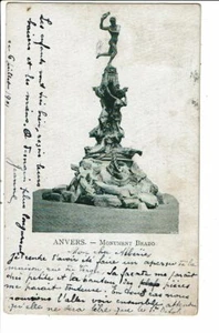 CPA- carte postale Belgique-Anvers- Monument Brabo -1901VM23403c - Photo 1/2