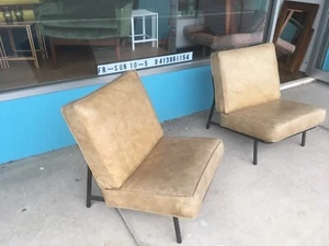 Pair Of Vintage Retro Mid Century Lounge Chairs - Picture 1 of 5