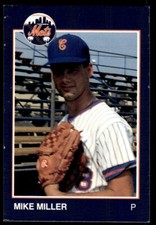 1988 Grand Slam Baseball Card Mike Miller A Columbia Mets #9