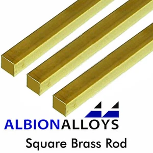 Quadratische Messingstange ALBION LEGIERUNGEN Präzisionsmetallmodell verschiedene Größen SBW SBW10 - Bild 1 von 7