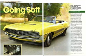 1970 FORD TORINO GT CONVERTIBLE 429 COBRA JET 4-SPEED ~ NICE 6-PAGE ARTICLE / AD - Picture 1 of 1