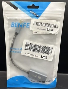New Benfei Cable Grey Computer Accessories Simple Solution - Picture 1 of 1