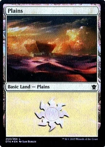 MTG - Dragons of Tarkir - Plains #250 - Foil - Various conditions - Picture 1 of 1