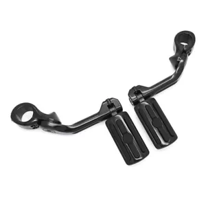 Long Footpeg Footrests & Bracket Set For Harley Road Glide Road King 1983-2023 - Foto 1 di 9