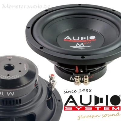 AUDIO SYSTEM M12 EVO2 D4 30cm Subwoofer 650 Watt Auto Woofer 12" 2x4 Ohm 300mm - Bild 1 von 3